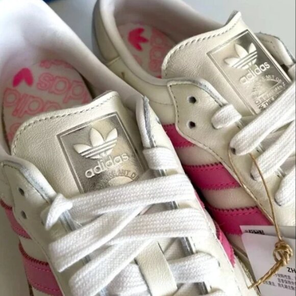 Adidas Samba Sneakers with Pink Stripes - Picture 5 of 5